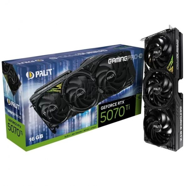  GeForce RTX 5070 Ti, Palit, GamingPro-S, 16Gb GDDR7, 256-bit, HDMI/3xDP, 2452/28000 MHz, 16-pin (NE7507T019T2-GB2031U) -  1