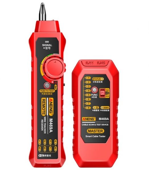 ������ ��������� Aneng M469A, Red, RJ45 / RJ11, ����� (6F22) - �������� 1