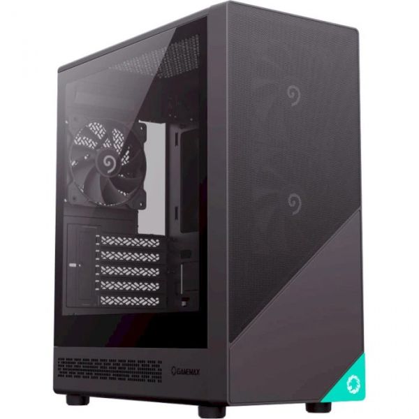  GameMax Focus MB, Black,  , Micro Tower,  MicroATX / Mini-ITX, 1xType-C / 1xUSB 3.0 / 1xUSB 2.0, . CPU - 155  / VGA - 330 , 3x120 ,      -  1
