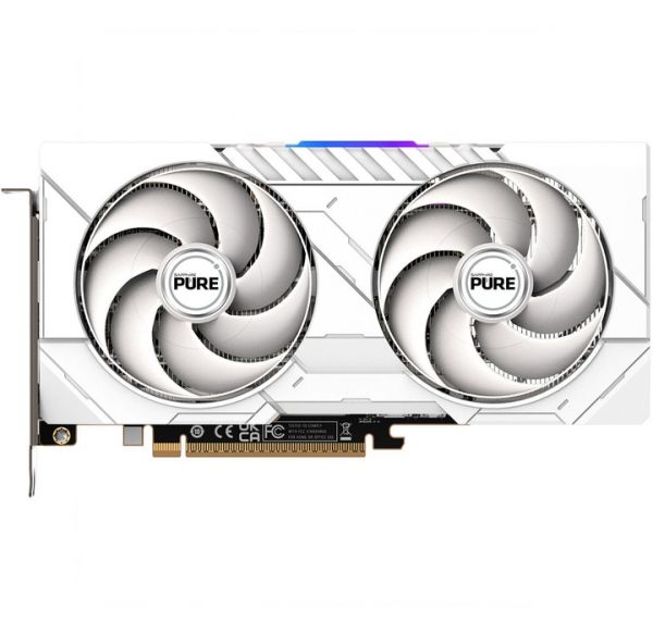 ���������� Radeon RX 9060 XT, Sapphire, PURE (White Edition), 16Gb GDDR6, 128-bit, HDMI/2xDP, 3290/20000 MHz, 8-pin (11350-02-20G) - �������� 2