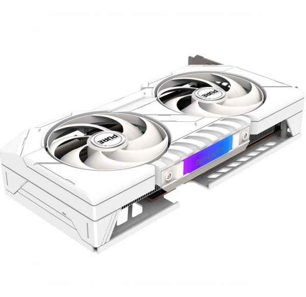 ���������� Radeon RX 9060 XT, Sapphire, PURE (White Edition), 16Gb GDDR6, 128-bit, HDMI/2xDP, 3290/20000 MHz, 8-pin (11350-02-20G) - �������� 3