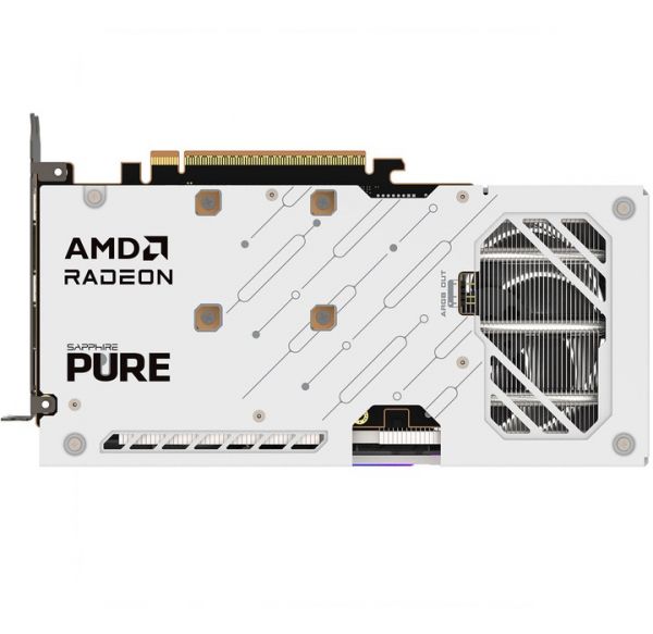 ���������� Radeon RX 9060 XT, Sapphire, PURE (White Edition), 16Gb GDDR6, 128-bit, HDMI/2xDP, 3290/20000 MHz, 8-pin (11350-02-20G) - �������� 4