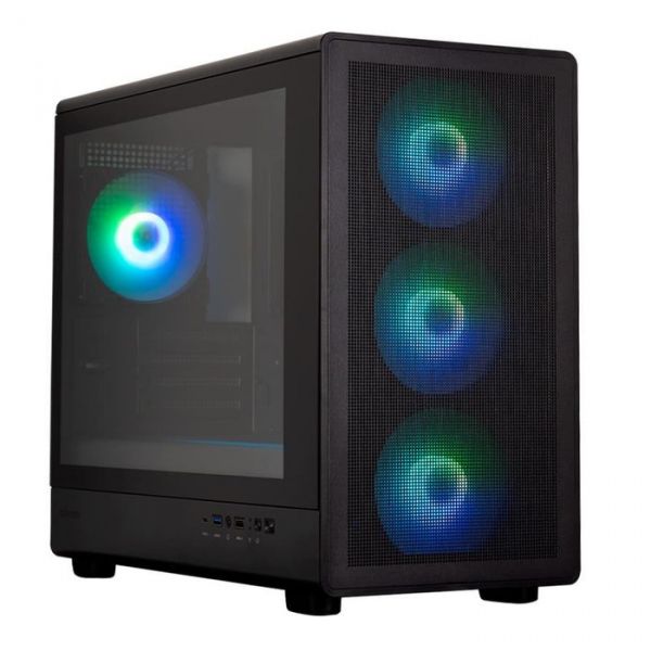 ������ Zalman M5, Black, Mini Tower, ��� ��, ��� Micro ATX / Mini ITX, 1xType-C / 1xUSB 3.0 / 1xUSB 2.0, ����. CPU - 180 �� / VGA - 410 ��, 4x120 �� ARGB, ������� ������ �� ����������� ������ - �������� 1