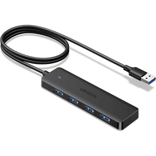 ��� USB Ugreen CM219, Black, USB 3.0 - 4xUSB 3.0, ������ 1 � (35574) - �������� 1