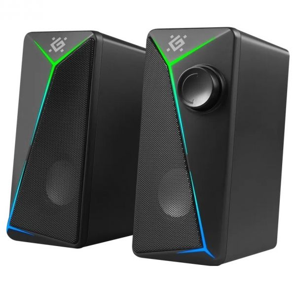 ������������ ������� 2.0 Defender J5, Black, 6 ��, 3.5 ��, LED ���������, ������� �� USB, 1 � (65965) - �������� 1