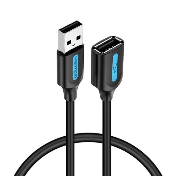 ������ USB 2.0 AM - USB AF, 2 �, Black, Vention (CBIBH) - �������� 1
