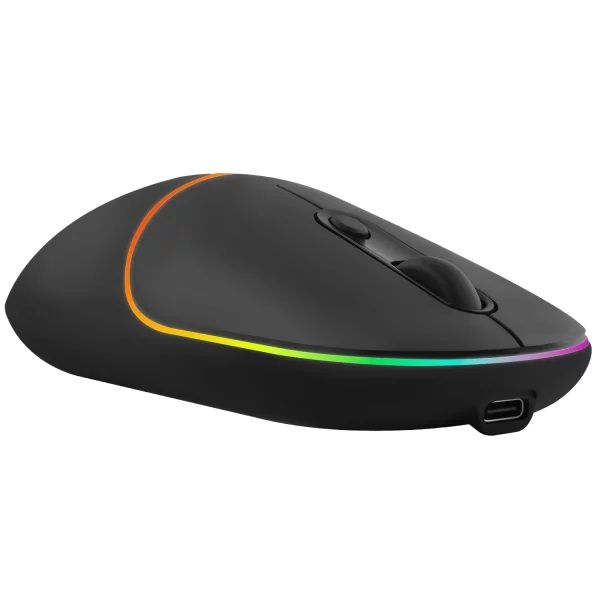   Proove Blink, Black, Bluetooth 5.0 / Bluetooth 3.0 / USB 2.4GHz / Type-C, , 800 - 1600 dpi, RGB , 4 ,  650 mAh (WMBL00002001) -  3