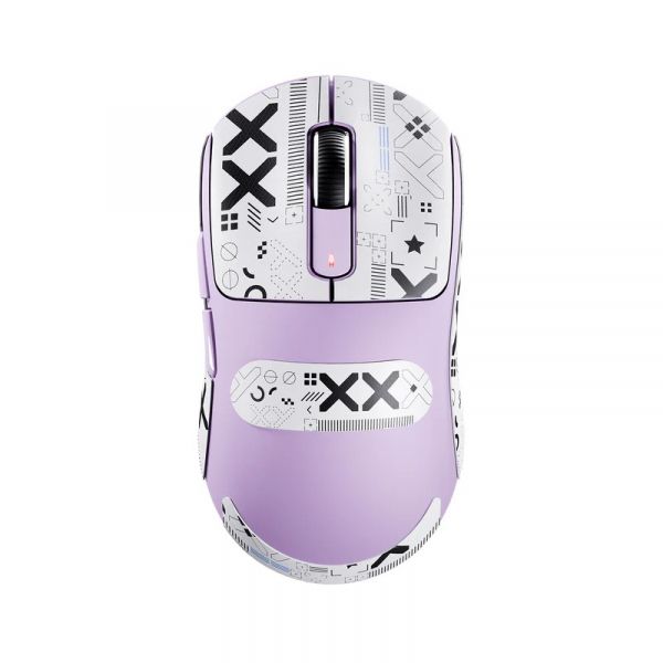 ���� ������������ Attack Shark X3, Purple (Tape), Bluetooth 5.2 / USB 2.4GHz / Type-C, ���������� (������ PixArt PAW3395), �� 26 000 dpi, 50G, 650IPS, 5 ������, ������������� Kailh GM 8.0, �����������, 49 � - �������� 2