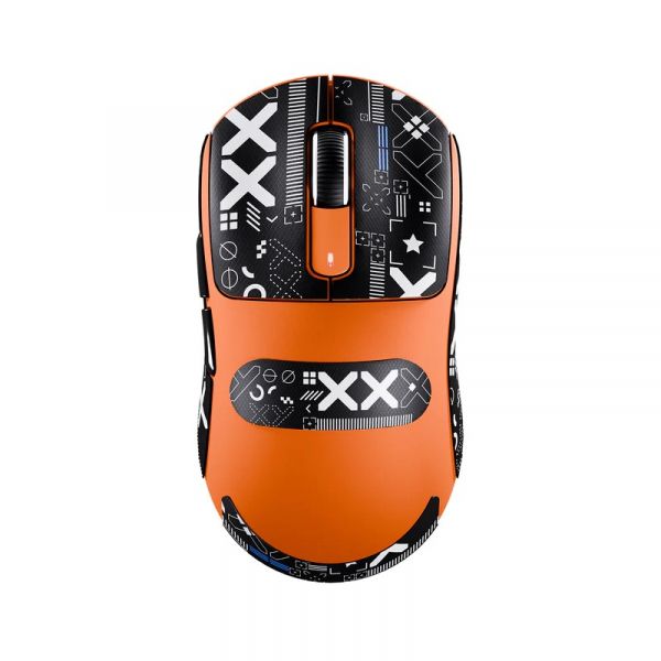 ���� ������������ Attack Shark X3, Orange (Tape), Bluetooth 5.2 / USB 2.4GHz / Type-C, ���������� (������ PixArt PAW3395), �� 26 000 dpi, 50G, 650IPS, 5 ������, ������������� Kailh GM 8.0, �����������, 49 � - �������� 2