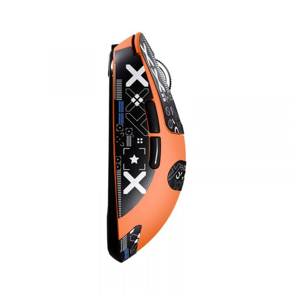 ���� ������������ Attack Shark X3, Orange (Tape), Bluetooth 5.2 / USB 2.4GHz / Type-C, ���������� (������ PixArt PAW3395), �� 26 000 dpi, 50G, 650IPS, 5 ������, ������������� Kailh GM 8.0, �����������, 49 � - �������� 3