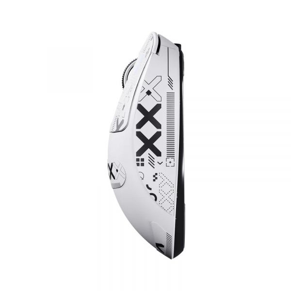 ���� ������������ Attack Shark X3, White (Tape), Bluetooth 5.2 / USB 2.4GHz / Type-C, ���������� (������ PixArt PAW3395), �� 26 000 dpi, 50G, 650IPS, 5 ������, ������������� Kailh GM 8.0, �����������, 49 � - �������� 4