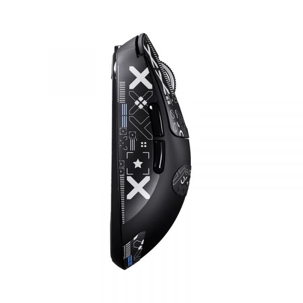 ���� ������������ Attack Shark X3, Black (Tape), Bluetooth 5.2 / USB 2.4GHz / Type-C, ���������� (������ PixArt PAW3395), �� 26 000 dpi, 50G, 650IPS, 5 ������, ������������� Kailh GM 8.0, �����������, 49 � - �������� 3