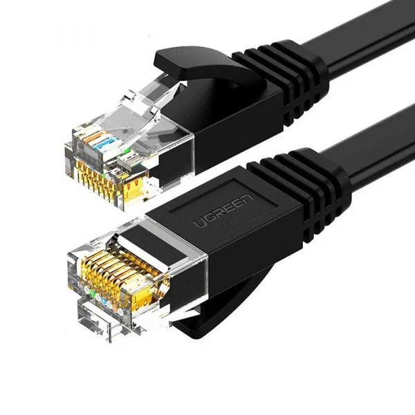 ����-���� 1 �, U/UTP, Black, Ugreen NW102, �����, RJ45, Cat.6, Cu, PVC, ������� (50173) - �������� 1