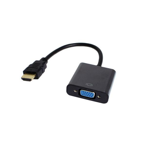  HDMI (M) - VGA (F), Patron, Black, 15  (PN-HDMI-VGA) -  1