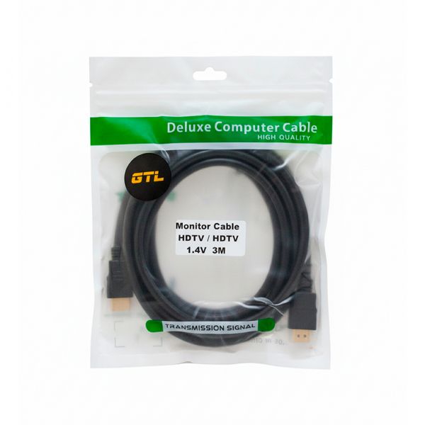  HDMI (M) - HDMI (M), 3 , Black, GTL, V1.4 (GTLHMHM3V14BK) -  2