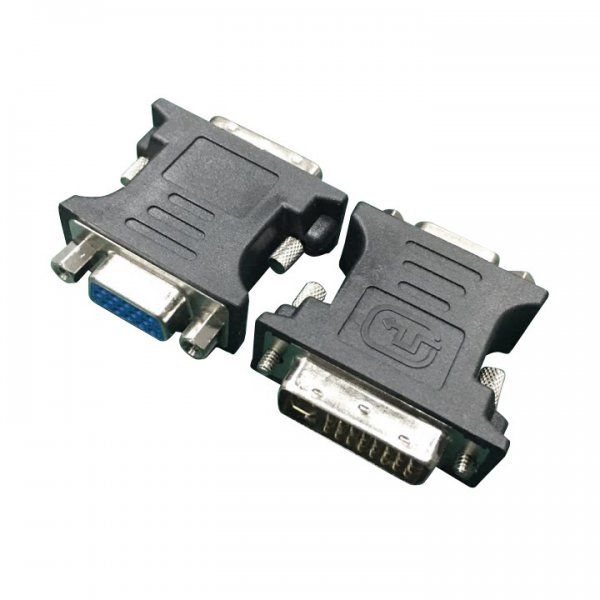  DVI (M) - VGA (F), Cablexpert, Black (A-DVI-VGA-BK) -  1