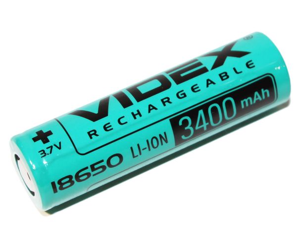  18650, 3400 mAh, Videx, 1 , Li-ion, Bulk -  1