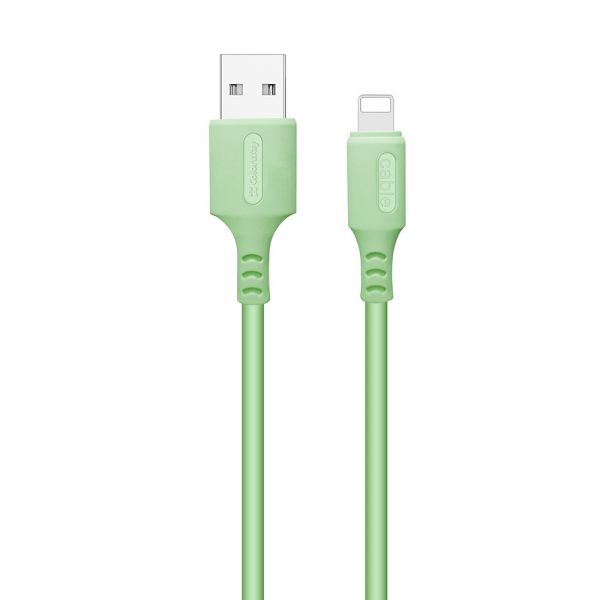  USB 2.0 Lightning - 1.0  Colorway Apple Lightning (soft silicone) 2.4,  (CW-CBUL042-GR) -  1