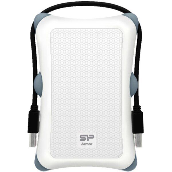   2.5" Silicon Power Armor A30, White, USB 3.0, 1xSATA HDD/SSD,   USB (SP000HSPHDA30S3W) -  1