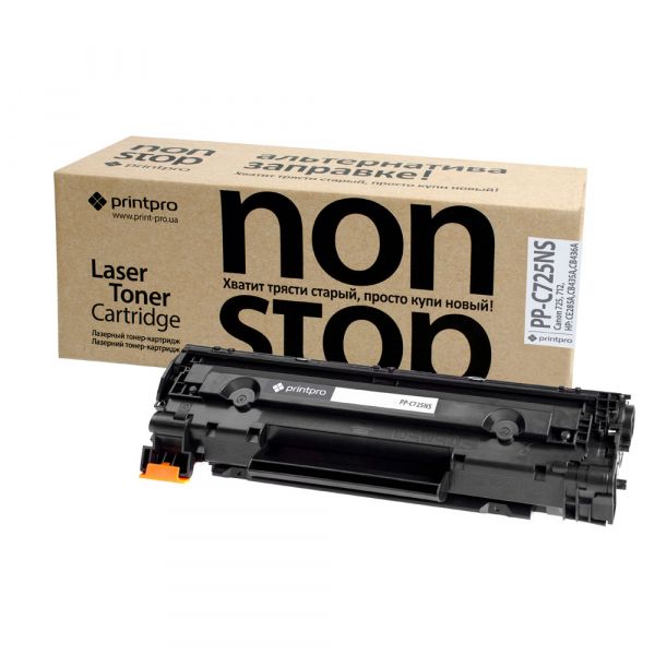 �������� Canon 725, Black, LBP-6000/6020, MF3010, 1600 ����, PrintPro "Non Stop" (PP-C725NS) - �������� 1