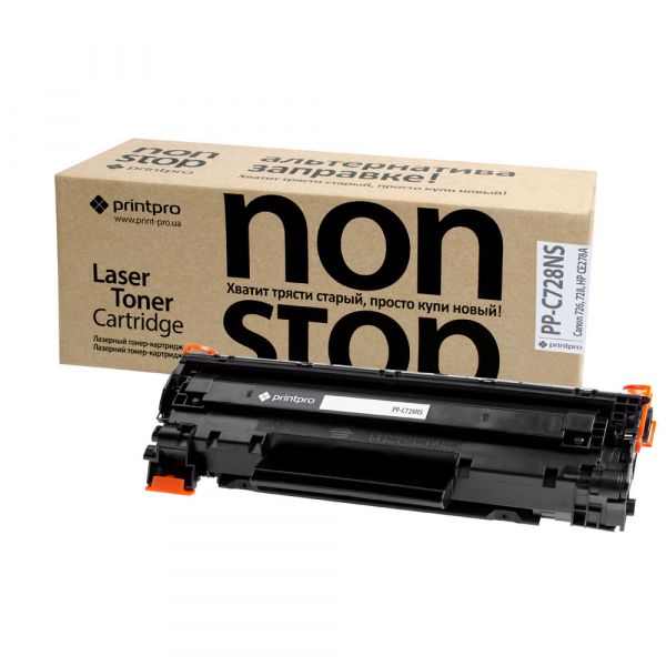 �������� Canon 728, Black, MF4410/MF4430/MF4450/MF4550/MF4570/MF4580, 2.1k, PrintPro "Non Stop" (PP-C728NS) - �������� 1