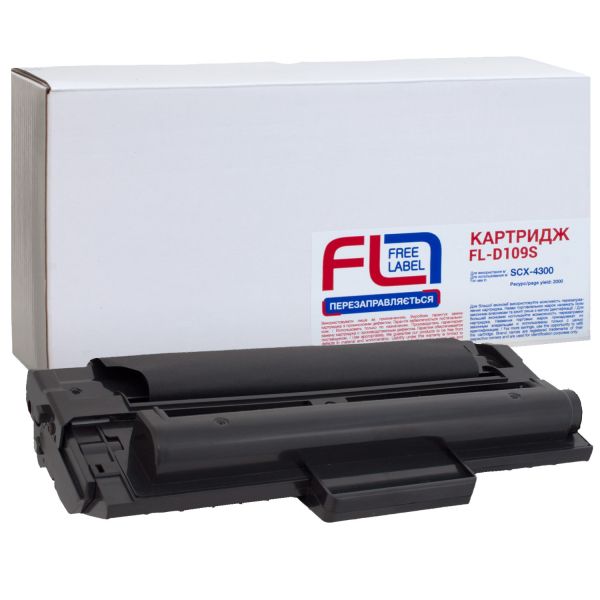�������� Samsung MLT-D109S, Black, SCX-4300, 1500 ���, Free Label (FL-D109S) - �������� 1
