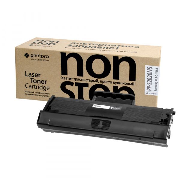 �������� Samsung MLT-D111S, Black, SL-M2020/M2070, 1k, PrintPro "Non Stop" (PP-S2020NS) - �������� 1