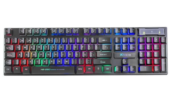 ��������� XTRIKE ME KB-280 USB RGB Black (6932391922347) - �������� 1