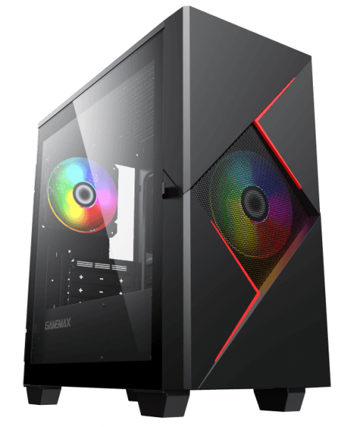 ������ GameMax Cyclops BR Black, ��� ��, Micro tower, MicroATX/Mini-ITX, 1�USB 3.0, 2�USB 2.0, 2x120 �� LED, 350x188x380 ��, 0.6�� (Cyclops BR) - �������� 1