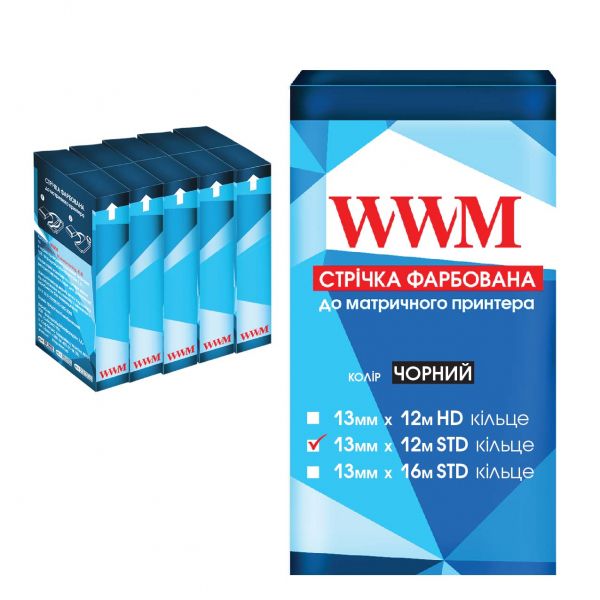 ������ 12.7 �� � 12 �, WWM, Black, �����, STD, 5 �� (R13.12S5) - �������� 1