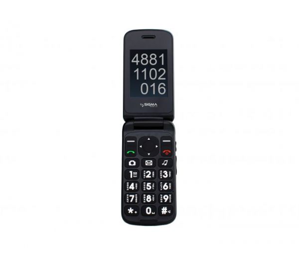   Sigma mobile Comfort 50 Shell  Dual Black " - ", 2 MiniSim,  2.4"  (240x320) + 1.7" , , MediaTek MTK6261D, microSD (max 16Gb), BT, FM-, Cam 0.3Mp, , 800 mAh -  1