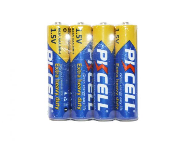 ��������� AAA (R03), �������, PKCELL, 4 ��, 1.5V, Shrink (R03P-4S) - �������� 1
