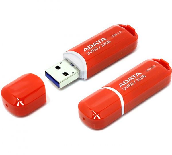USB 3.0 Flash Drive 32Gb ADATA UV150, Red (AUV150-32G-RRD) - �������� 1