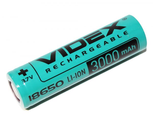 ����������� 18650, 3000 mAh, Videx, 1 ��, Li-ion, Bulk - �������� 1