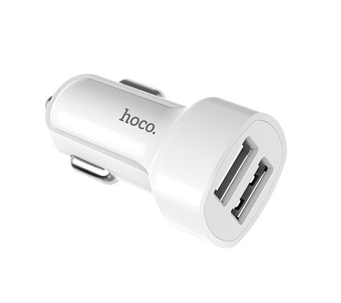    Hoco Z23, White, 2xUSB, 2.4A + Cable Micro USB -  1