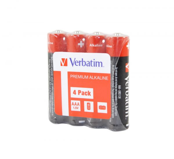 ��������� AAA (LR03), ��������, Verbatim Mignon, 4 ��, 1.5V, Shrink (49500) - �������� 1