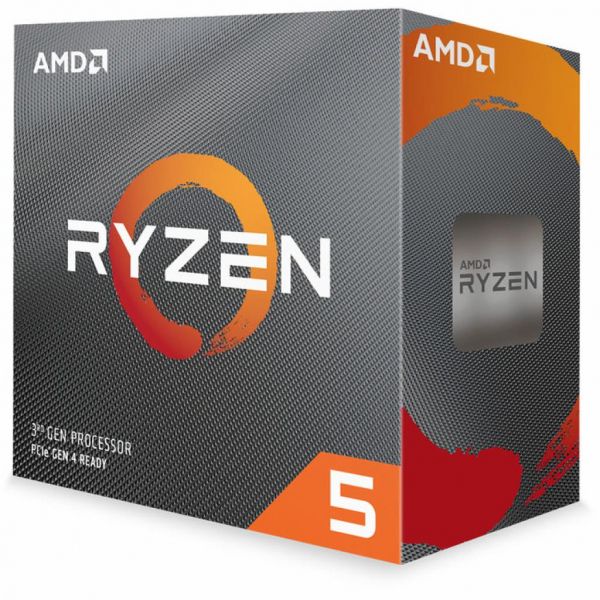  AMD (AM4) Ryzen 5 3600, Box, 6x3,6 GHz (Turbo Boost 4,2 GHz), L3 32Mb, Matisse, 7 nm, TDP 65W,  Wraith Stealth (100-100000031BOX) -  4