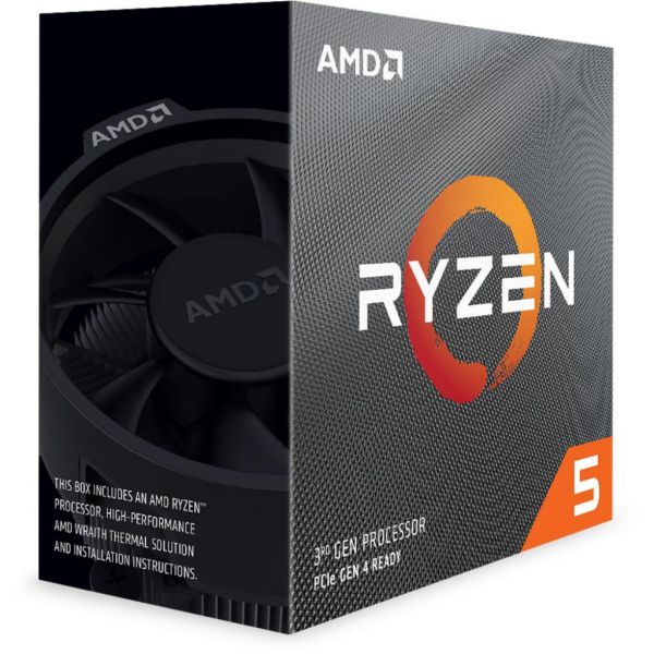  AMD (AM4) Ryzen 5 3600, Box, 6x3,6 GHz (Turbo Boost 4,2 GHz), L3 32Mb, Matisse, 7 nm, TDP 65W,  Wraith Stealth (100-100000031BOX) -  2