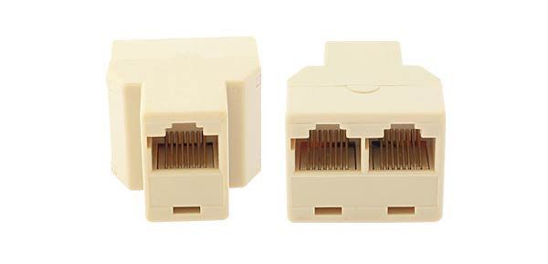 ������������ ����� RJ45, White, UTP, ATcom, 1xRJ45 (����) <-> 2xRJ45 (����) - �������� 1