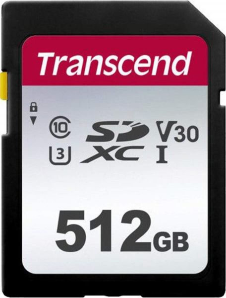 ����� ������ SDXC, 512Gb, �lass10 UHS-I U3 V30, Transcend 300S (TS512GSDC300S) - �������� 1