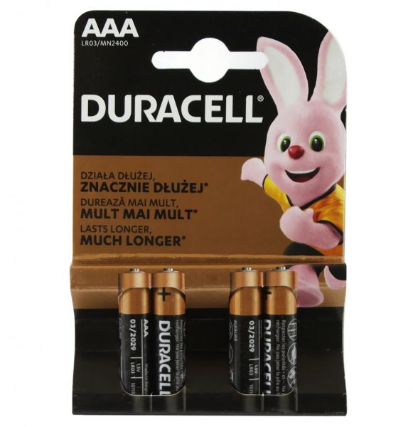 ��������� AAA (LR03), ��������, Duracell Duralock Basic, 4 ��, 1.5V, (MN2400 4BL) - �������� 1