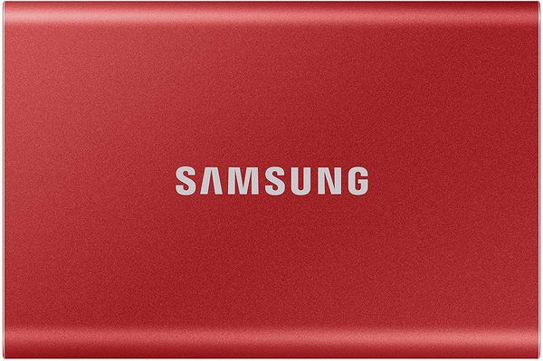   SSD, 500Gb, Samsung Portable SSD T7, Red, USB 3.2, 3D TLC, 1050/1000 MB/s,  , 256-  AES, 85 x 57 x 8 , 58  (MU-PC500R/WW) -  1