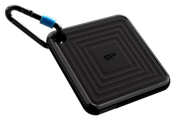   SSD, 240Gb, Silicon Power PC60, Black, USB Type-C 3.2, 3D TLC, 540 / 500 MB/s (SP240GBPSDPC60CK) -  1