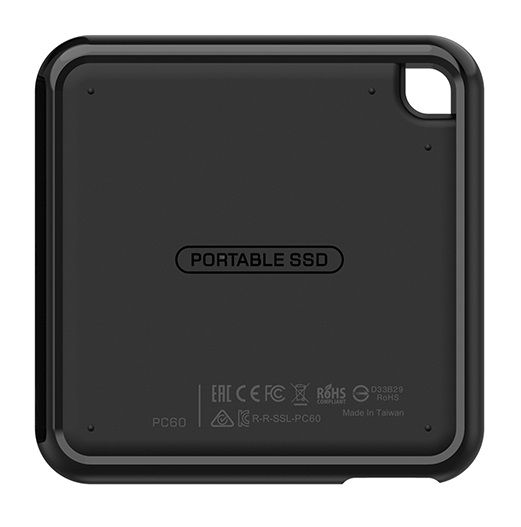   SSD, 240Gb, Silicon Power PC60, Black, USB Type-C 3.2, 3D TLC, 540 / 500 MB/s (SP240GBPSDPC60CK) -  4