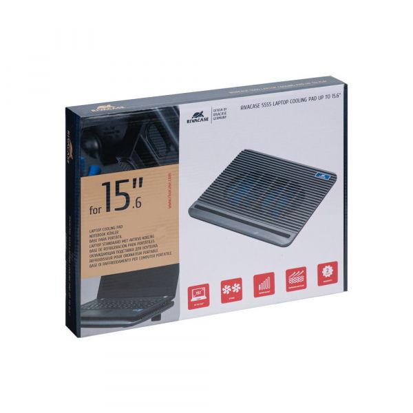 ϳ������� ��� �������� �� 15.6" RivaCase, Silver, 2x12 �� �����������, �� 1200 ��/��, 330�250�30 ��, 2xUSB HUB (5555) - �������� 8