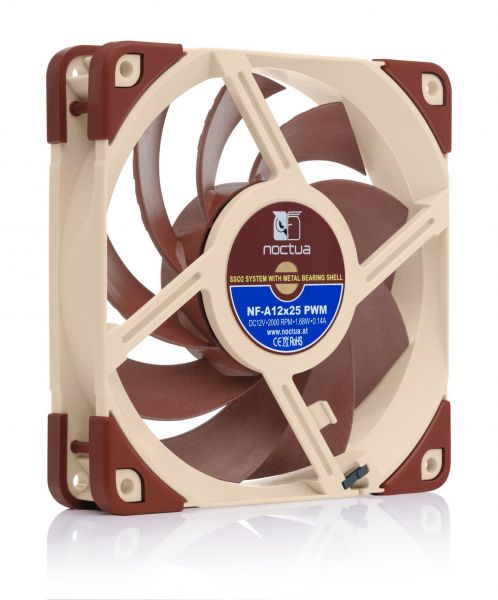 ���������� 120 mm Noctua NF-A12x25 PWM SSO2 450 - 2000 ��/��� 18.8 - 22,6 �� 4pin PWM 120x120x25�� - �������� 1