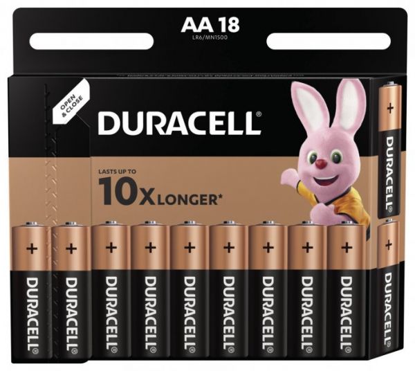 ��������� AA (LR6), �����, Duracell Duralock Basic, 18 ��, 1.5V, (MN1500 18BL) - �������� 1