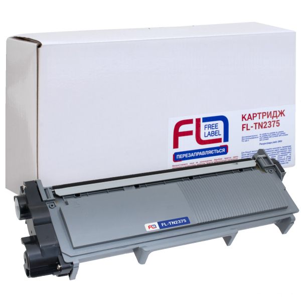 �������� Brother TN2375, Black, DCP-L2500/L2520/L2540/L2560, HL-L2360/L2365, MFC-L2700/L2720/L2740, 2600 ����, Free Label (FL-TN2375) - �������� 1