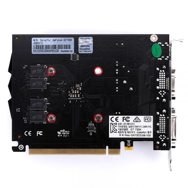  GeForce GT730, Colorful, 4Gb GDDR3, 64-bit, VGA/DVI/HDMI, 902/1333 MHz (GT730K 4GD3-V) -  4