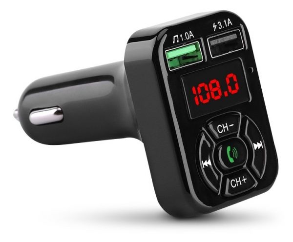 FM-��������� Havit HV-FM807BT, Black, �� �������������, Bluetooth 5.2, microSD / USB / AUX / FM ���������� (87.5-108���) - �������� 1